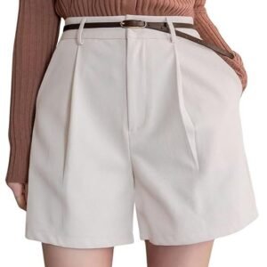 GRECIILOOKS Women’s Western Shorts – Trendy Knee Length Casual Bottoms | Relaxed Fit Summer Shorts for Girls & Women